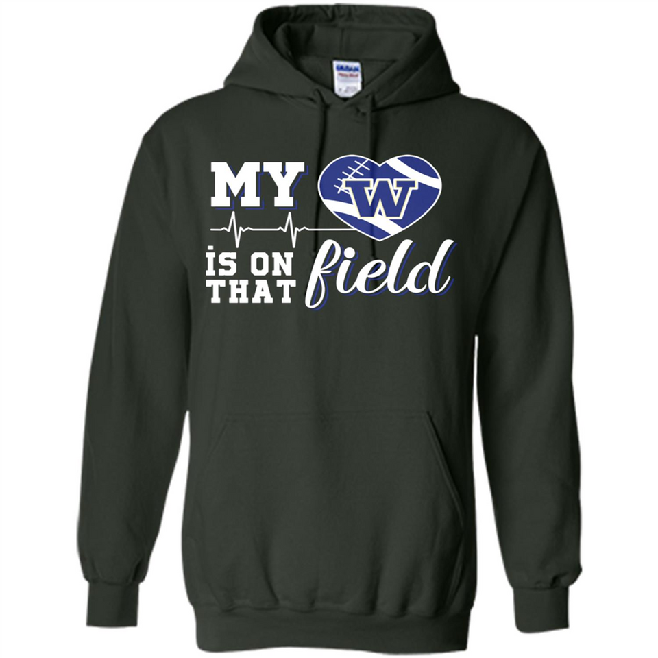 Washington Huskies Football My Heart is on that Field - Hoodie