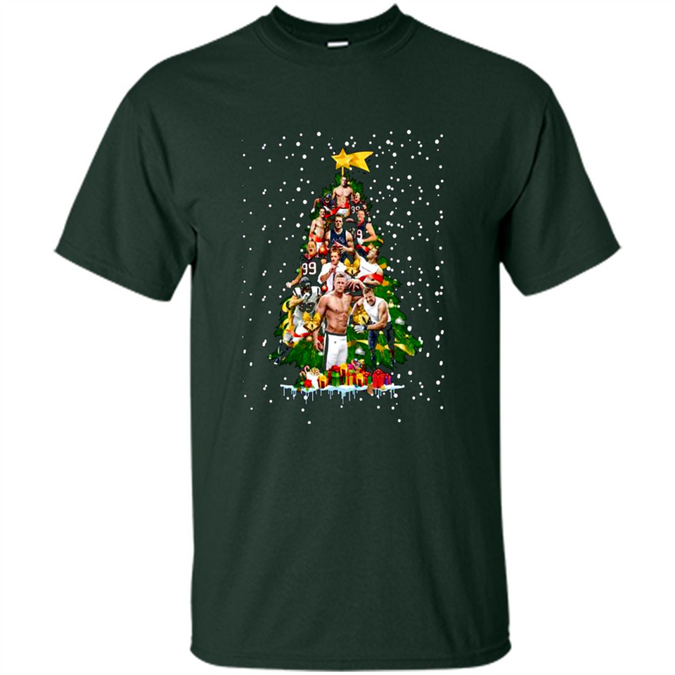 J.J. Watt Christmas Tree ugly sweater PINGPONG