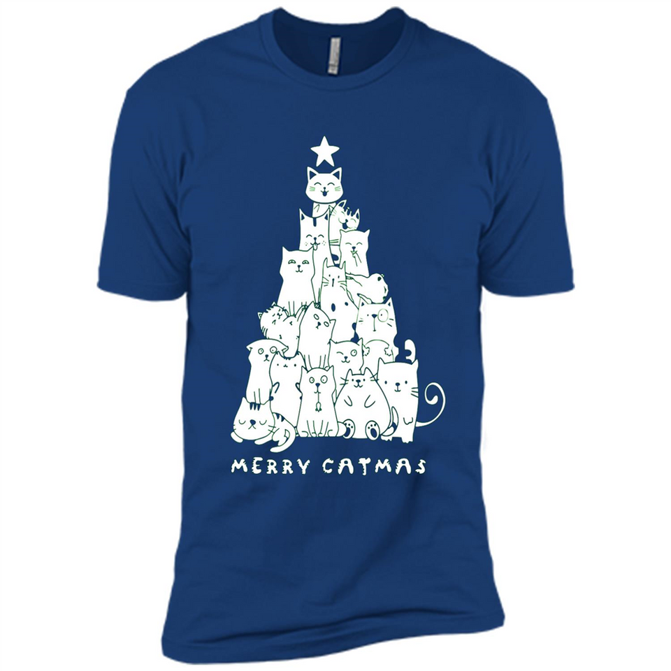 Merry Catmas - Merry Christmas Cat Lover Mug PINGPONG - Premium Short Sleeve T-Shirt