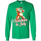 Christmas In July - Funny Dancing Santa - Long Sleeve T-Shirt
