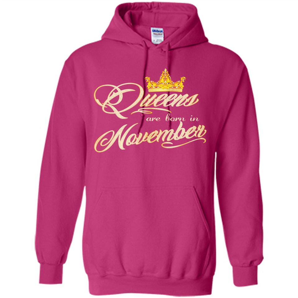 Queens Are Born In November Golden T-Shirt