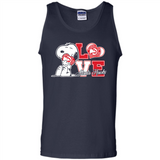 Snoopy loves NBA Atlanta Hawks - Tank Top