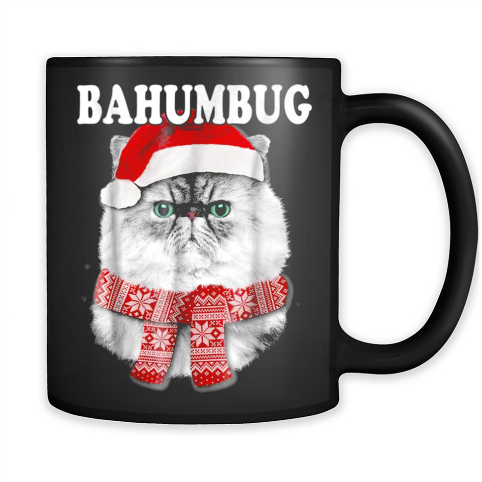 Cat Bah Humbug Christmas