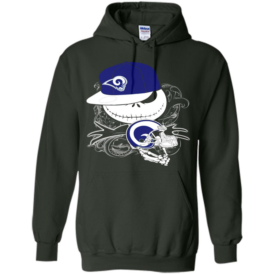 Jack Skellington The Nightmare Before Christmas-Rams Football - Hoodie