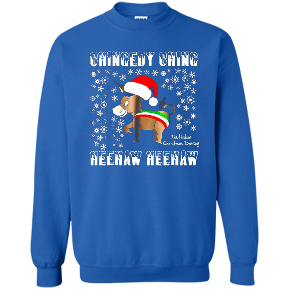 Amazing Dominick The Christmas Donkey-Italian Christmas Donkey - Sweatshirt