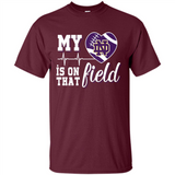 Notre Dame Fighting Irish Football My Heart is on that Field - Shirt