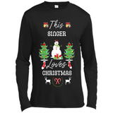 This Singer Loves Christmas Tree Shirt with Snowman