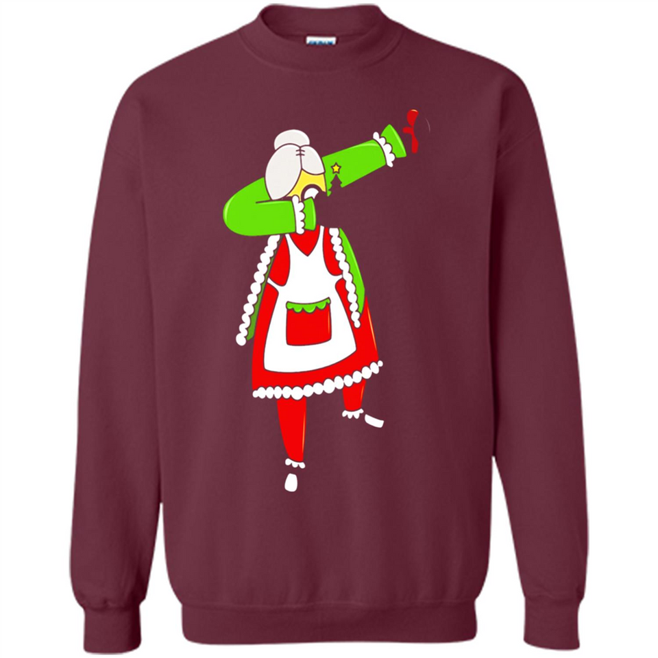Funny Dabbing Mrs. Santa Claus Christmas Dab - Sweatshirt