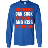 Packers can suck my Ditka and kiss my Butkus PINGPONG - Long Sleeve T-Shirt