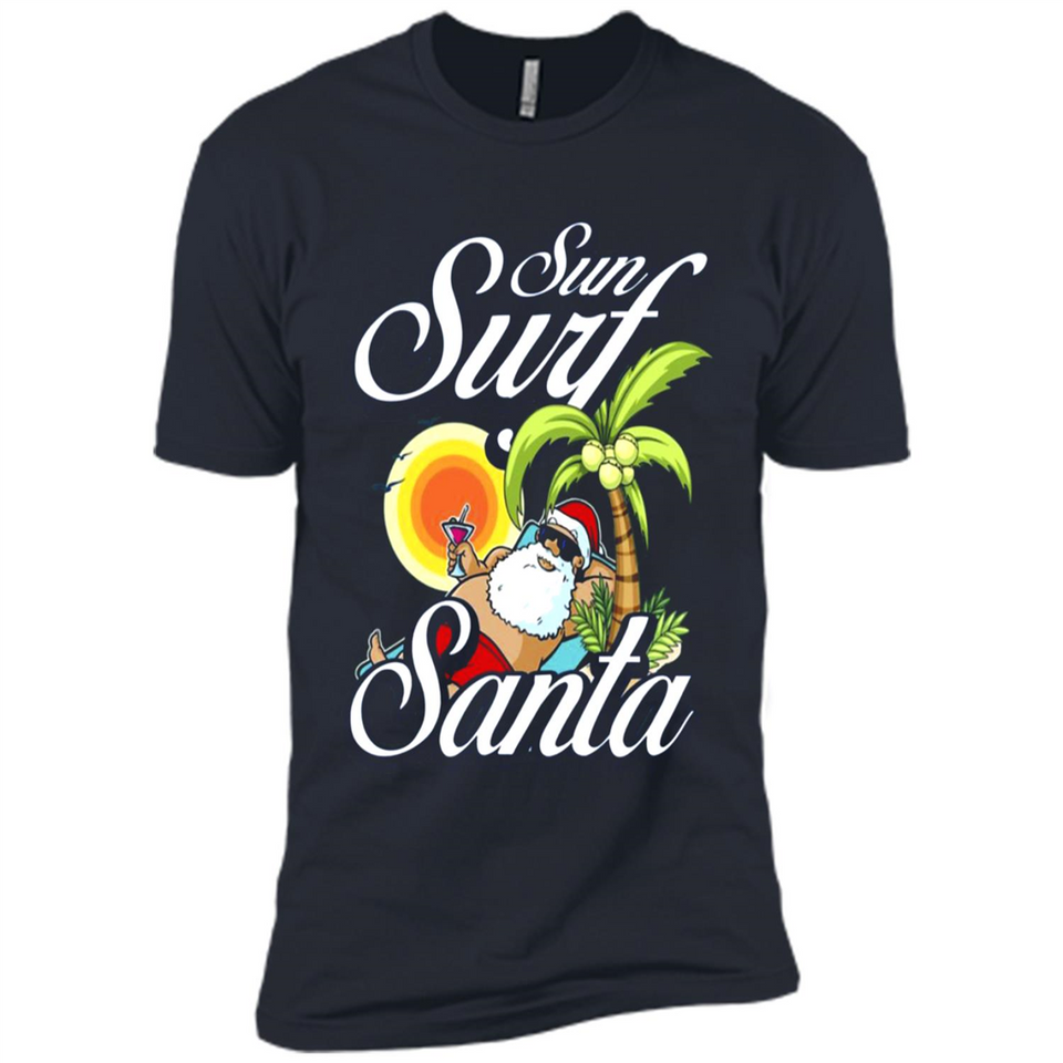 Sun Surf Santa - Premium Short Sleeve T-Shirt