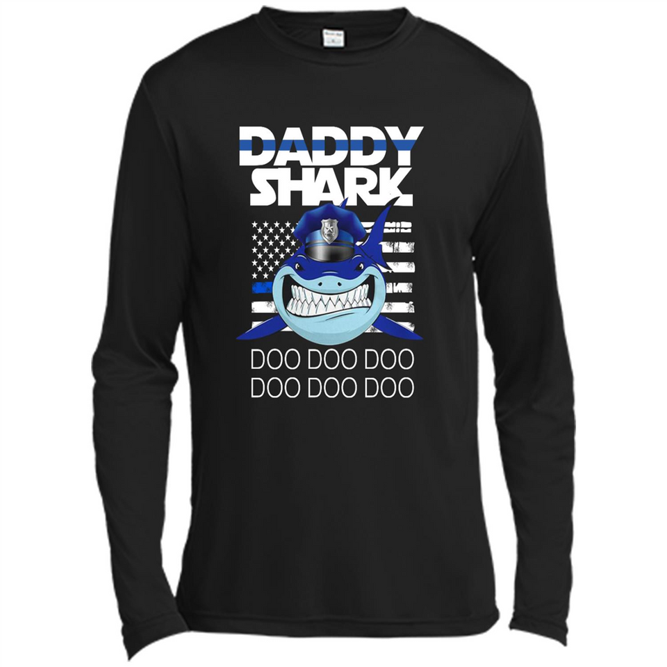 Police Daddy Shark Blue Line Tee
