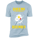 Queens Are Born In December - Pittsburgh Steelers Football - Premium Short Sleeve T-Shirt