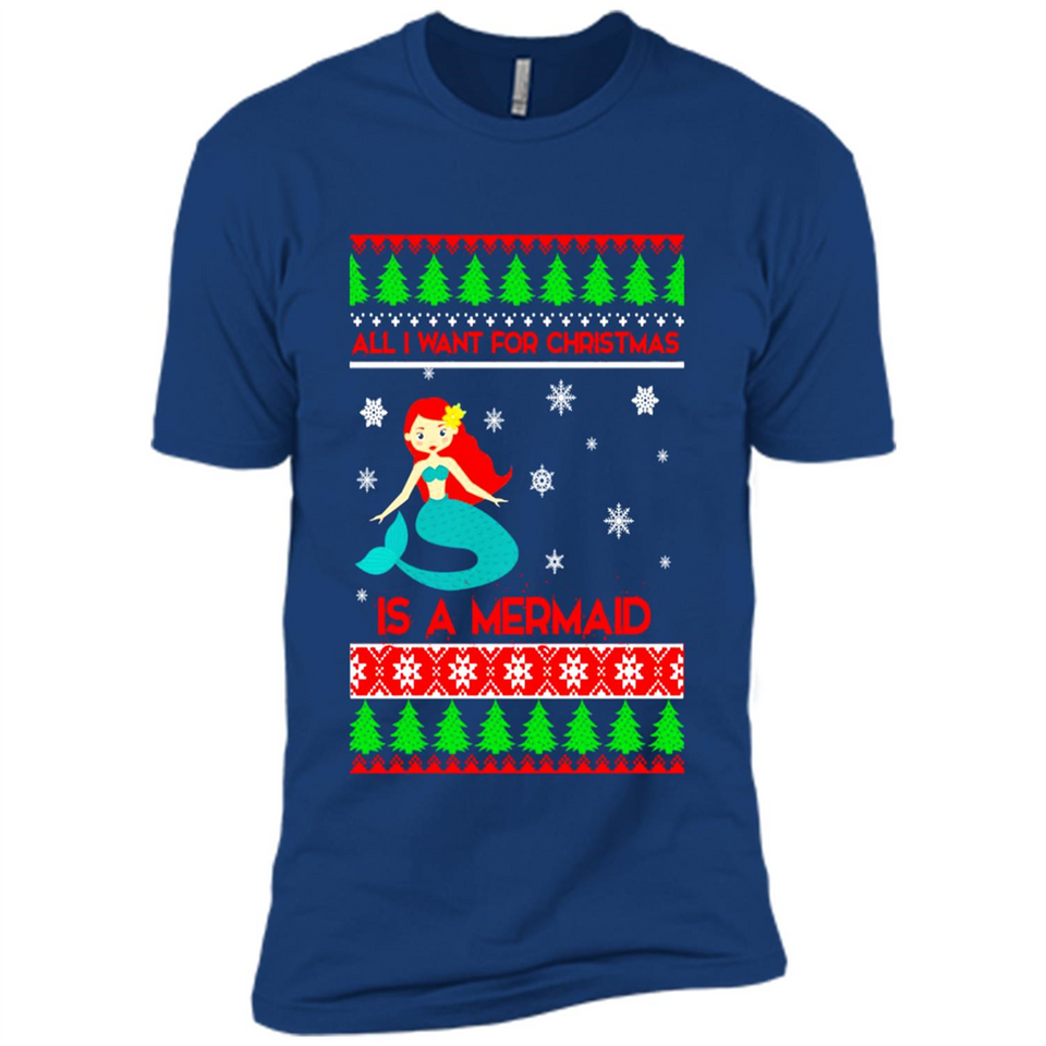 All I Want For Christmas Is A Mermaid ugly PINGPONG