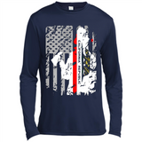 Paradise California Firefighter Thin Red Line Funds Youth T-Shirt PINGPONG - Canvas Long Sleeve T-Shirt