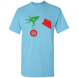 Funny Grinch Hand holding Firefighter ornament Christmas Sporty T-Shirt - Shirt