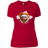 Denver Broncos And Superman Fans - Ladies' Boyfriend T-Shirt