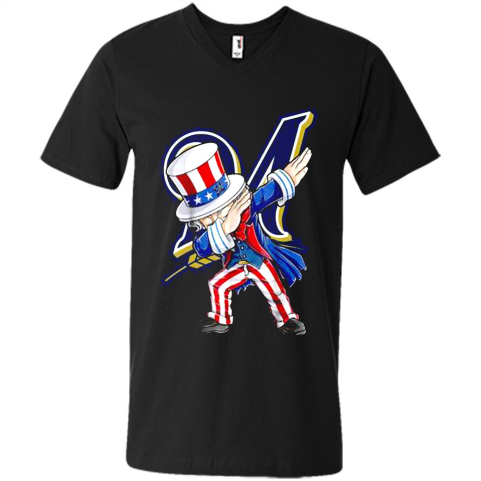 MLB MILWAUKEE BREWERS UNCLE SAM DABBING INDEPENDENCE DAY