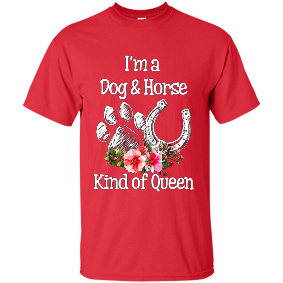 I'm A Dog & Horse Shirt Animal Lover Gift