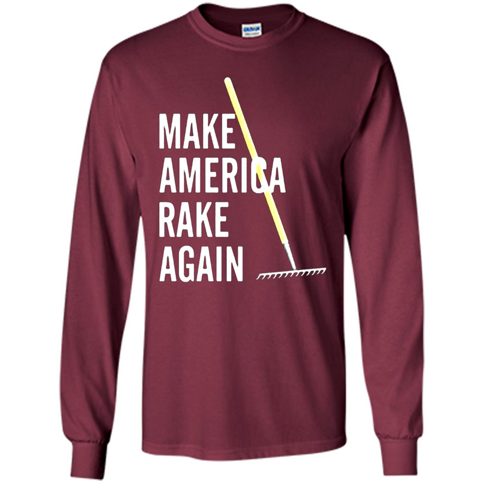 Make America Rake Again California Fires Paradise Youth T-Shirt PINGPONG - Long Sleeve T-Shirt