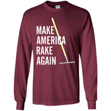 Make America Rake Again California Fires Paradise Youth T-Shirt PINGPONG - Long Sleeve T-Shirt