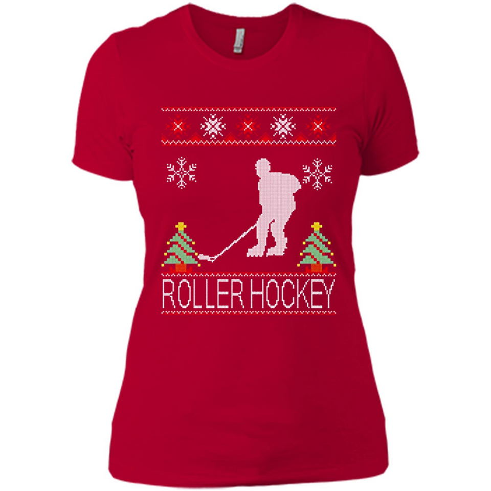 roller hockey Christmas ugly
