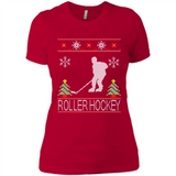 roller hockey Christmas ugly