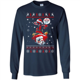 No Christmas for You – Deadpool Santa Claus Ugly Sweater - Long Sleeve T-Shirt
