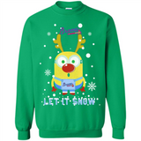 Minion Atlanta Braves Ugly Christmas Sweater Let it Snow - Sweatshirt