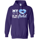 Carolina Panthers Football My Heart is on that Field - Hoodie