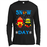 Snow Day Shirt For Chicago Blackhawks Vs Minion Fans pingpong