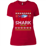 Auntie shark Doo Doo Doo Christmas - Ladies' Boyfriend T-Shirt