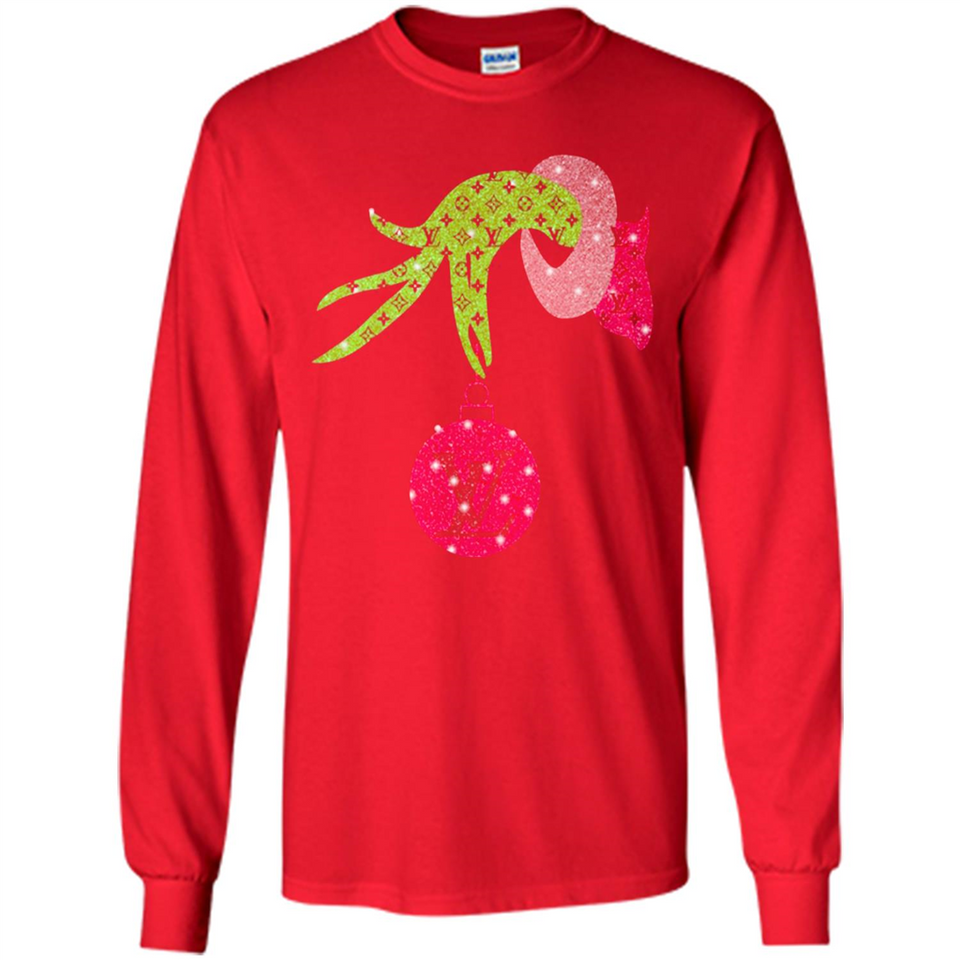 Grinch Hand Holding Louis Vuitton Christmas