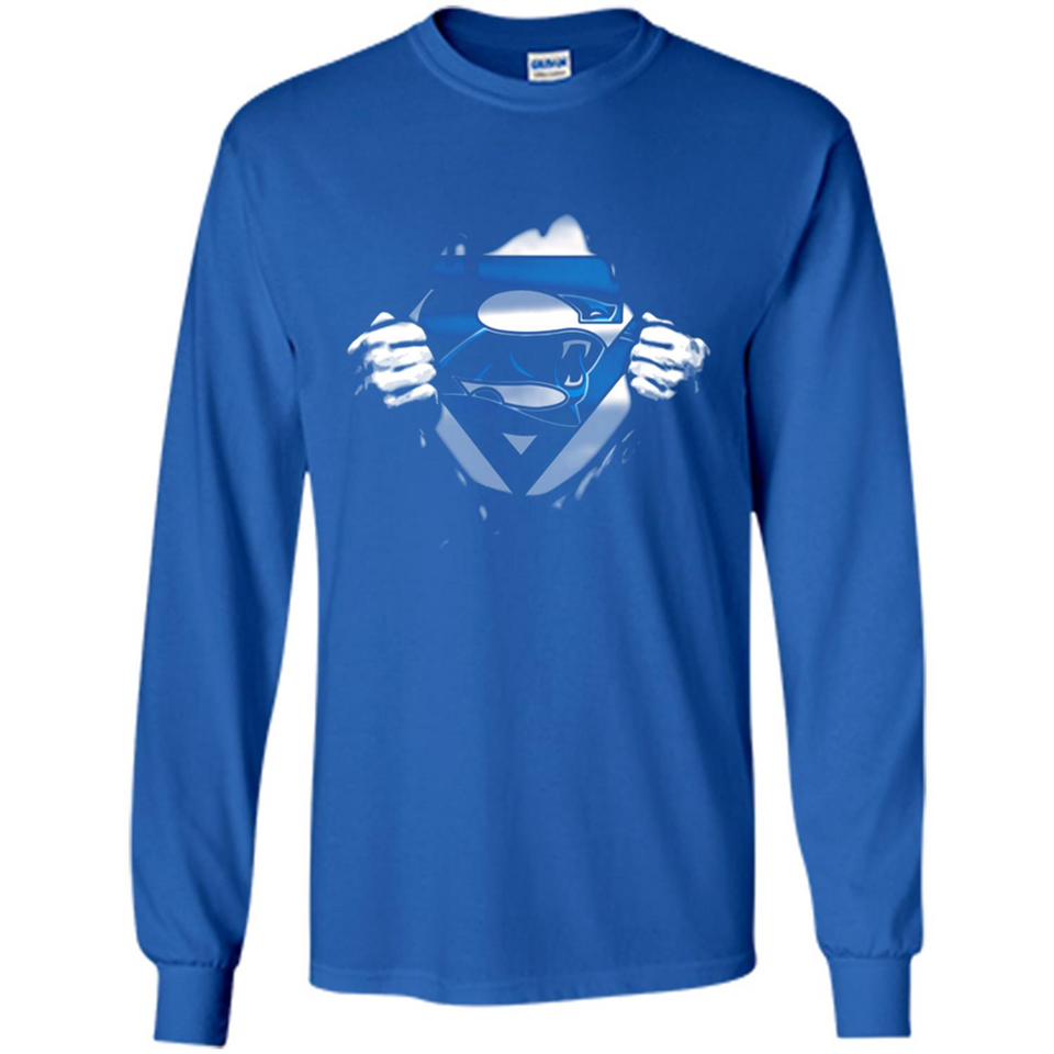Carolina Panthers And Superman Fans - Long Sleeve T-Shirt