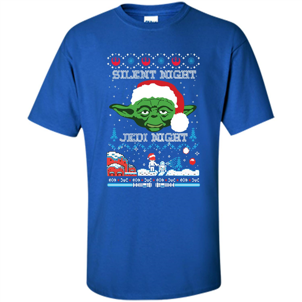 YODA SILENT NIGHT JEDI NIGHT CHRISTMAS UGLY SWEATER