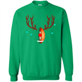 Football Christmas Shirt Reindeer Christmas Football Funny - Sweatshirt
