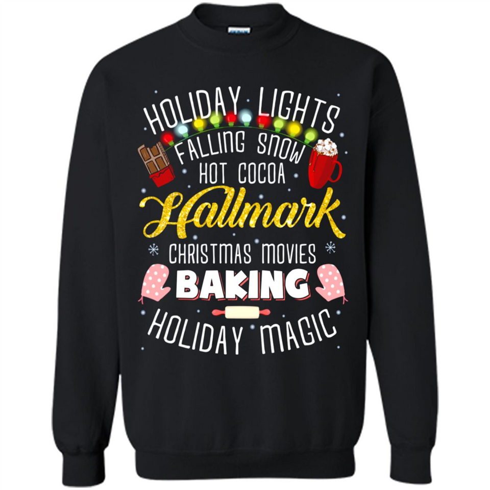 Holiday Lights Falling Snow Hot Cocoa Hallmark Christmas movie