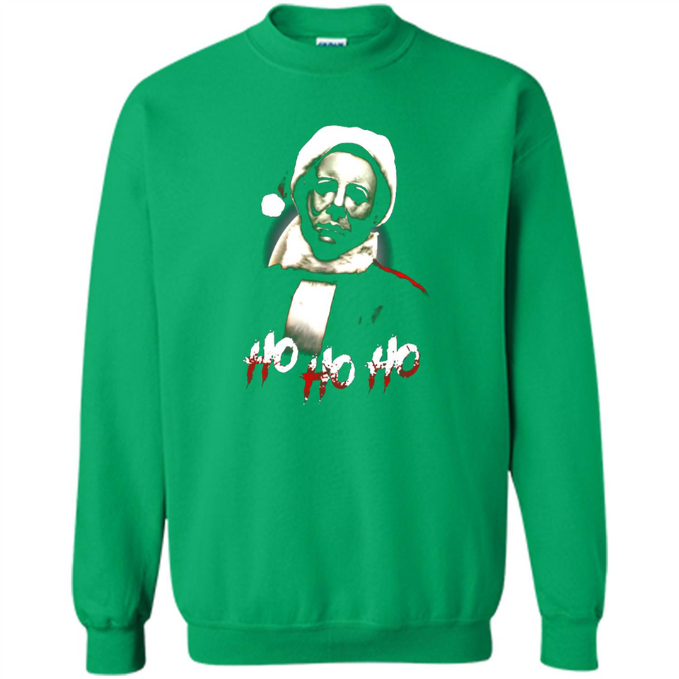 Santa Michael Myers Ho Ho Ho Merry Christmas Sweatshirt - Sweatshirt