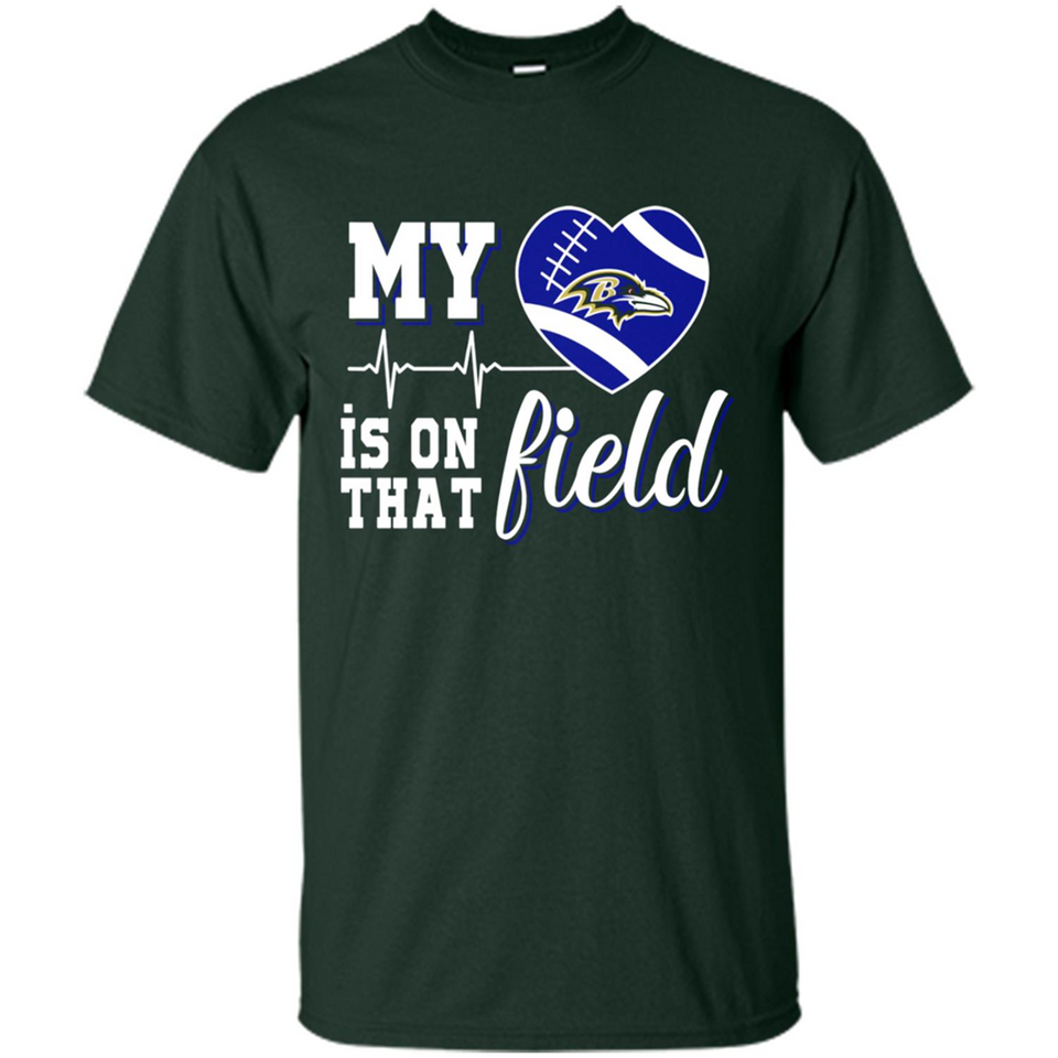 Baltimore Ravens Football My Heart is on that Field - Shirt