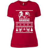 Puro Pinche Raiders Ugly Christmas Sweater - Ladies' Boyfriend T-Shirt