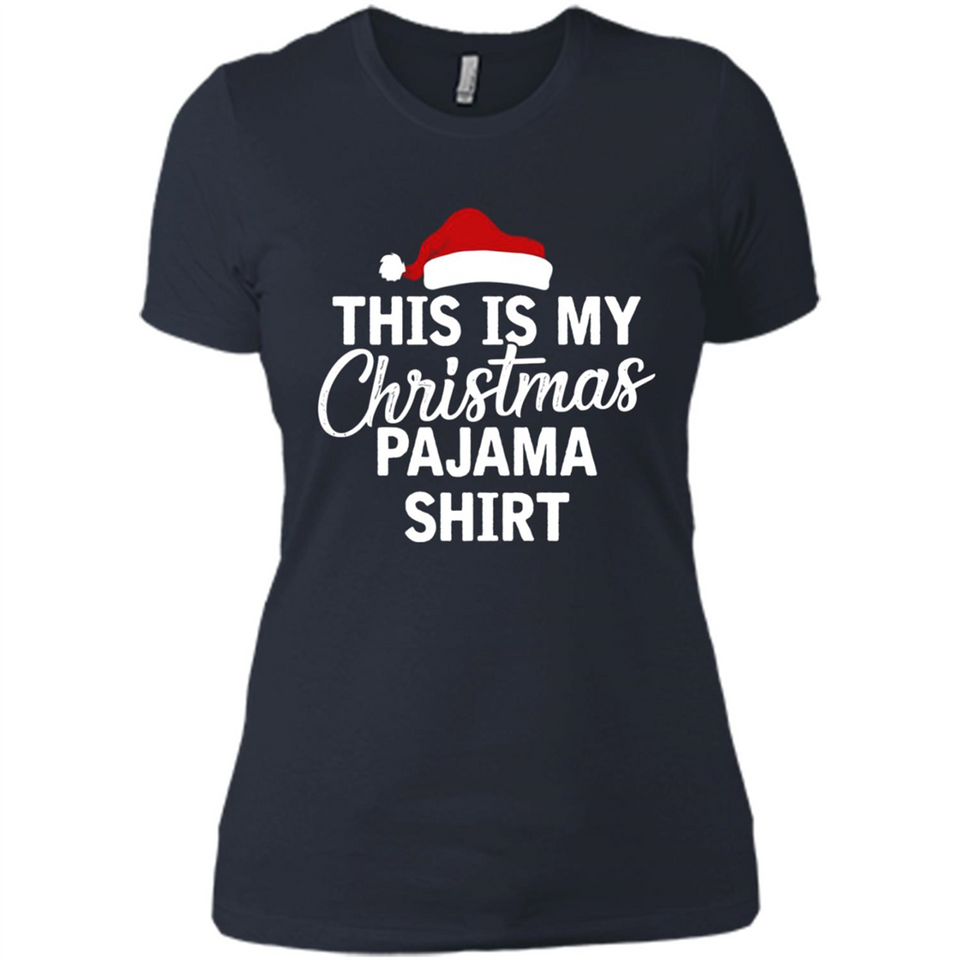 This Is My Christmas Pajama Family Matching - Ladies' Boyfriend T-Shirt