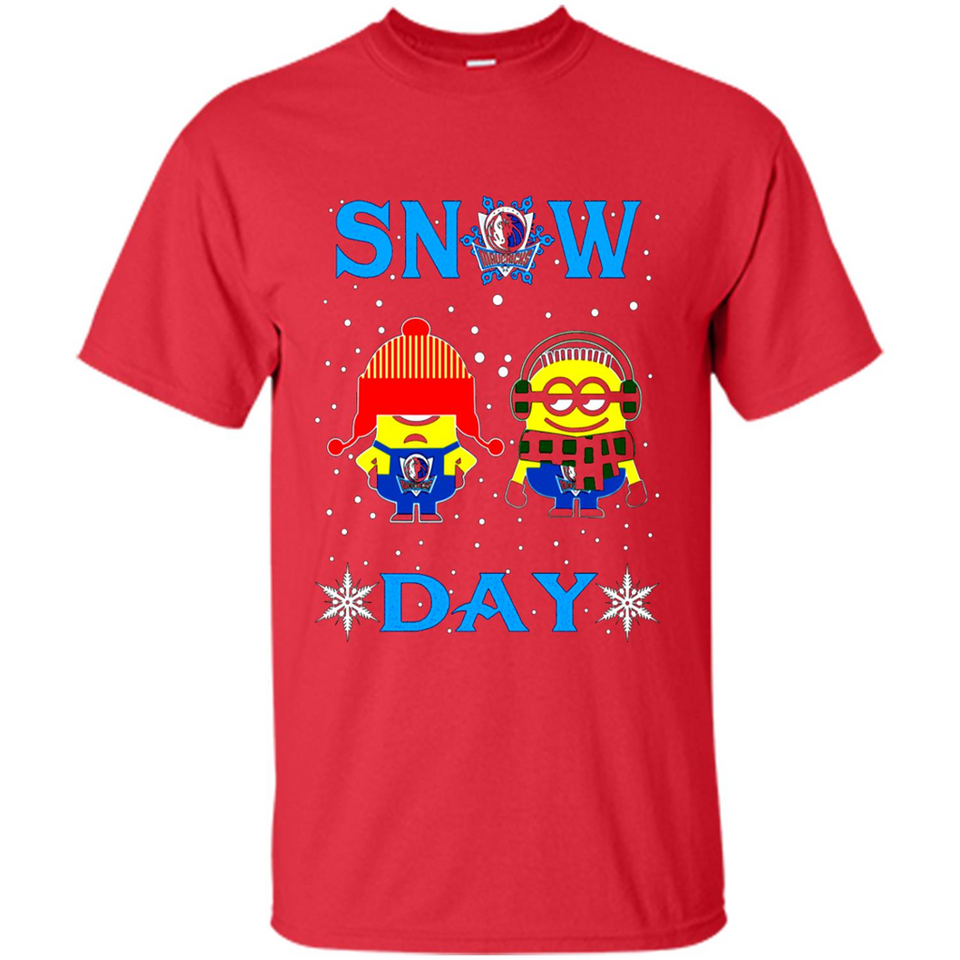 Snow Day Shirt For Dallas Mavericks Vs Minion Fans pingpong