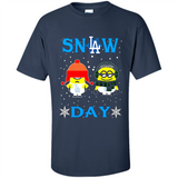 Snow Day Shirt For Los Angeles Dodgers Vs Minion Fans pingpong