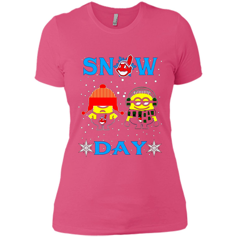 Snow Day Shirt For Cleveland Indians Vs Minion Fans pingpong