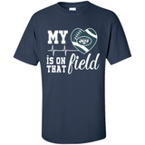 New York Jets Football My Heart is on that Field - Shirt