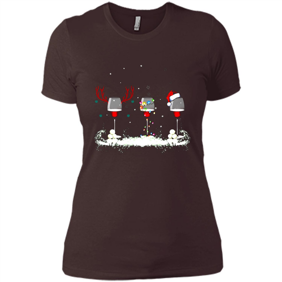 Christmas Red Wine - Merry Xmas T-Shirt - Ladies' Boyfriend T-Shirt