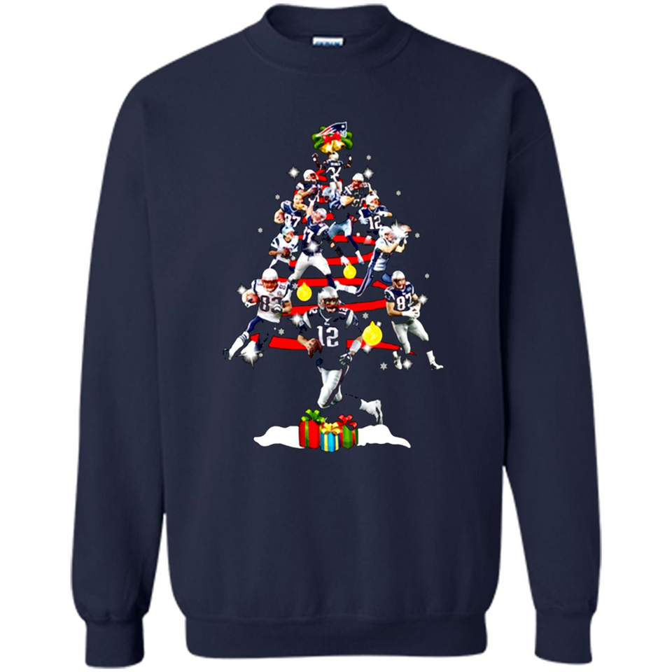 NEW ENGLAND PATRIOTS PLAYERS CHRISTMAS TREE PINGPONG