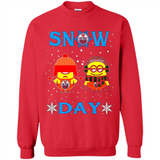Snow Day Shirt For Edmonton Oilers Vs Minion Fans pingpong