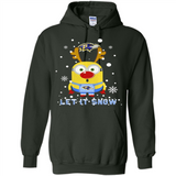Minion Baltimore Ravens Ugly Christmas Sweater Let it Snow - Hoodie