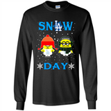 Snow Day Shirt For Los Angeles Dodgers Vs Minion Fans pingpong