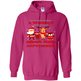 Never Underestimate A September Woman Watches Hallmark Movies Sweatshirt PINGPONG
